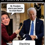 Madcow interviews Biden meme