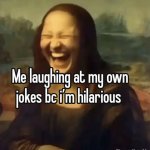 Mona Lisa laughing