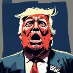 Trump fat, desperate and sweaty as the Iran War goes on forever. meme