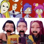 Aw hell naw Rumi, Mira, and Zoey are in a fill in meme meme