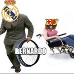 REAL MADRID JUST HIJACKED BARCA HIS BERNARDO!!!!!! HOW COULD THIS HAPPEN TO THEM?!! | bernardo | image tagged in stolen bye,bernardo,real madrid,barcelona,transfers,soccer | made w/ Imgflip meme maker