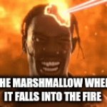 sssssssssszzzz....... | The marshmallow when it falls into the fire | image tagged in gifs,marshmallow | made w/ Imgflip video-to-gif maker