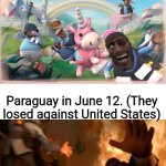 Did you know? There is more kids than adults in phillipines. | Phillipines in June 12. Paraguay in June 12. (They losed against United States) | image tagged in pyrovision | made w/ Imgflip meme maker