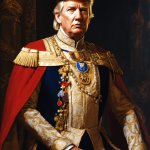 Kind Donald the Never - America, No Kings Ever - Trump meme