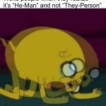 Jake The Dog Internal Screaming | Woke people when they realize it’s “He-Man” and not “They-Person” | image tagged in jake the dog internal screaming | made w/ Imgflip meme maker