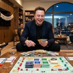 Elon winning monopoly