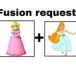 Fusion Request Peach and Thumbelina | image tagged in fusion request,princess peach,thumbelina,super mario bros,non disney princess,heroines | made w/ Imgflip meme maker