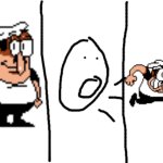 Peppino getting angery meme