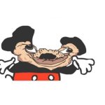 Smashed head Mickey