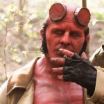 Hellboy smoking