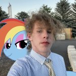 Liam Keel Rainbow Dash Selfie meme