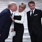 Brigitte Macron hates Donald Trump meme