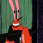 Mr Krabs what is the gun for