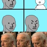 Sleepy Joe Biden in action