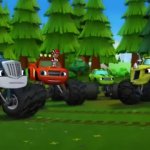 Monster Machines looking around (A) GIF Template