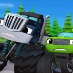 Monster Machines looking around (B) GIF Template