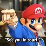“See you in court!” meme