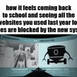 a pain most unbearable | how it feels coming back to school and seeing all the websites you used last year for games are blocked by the new system | image tagged in gifs,memes,funny,school | made w/ Imgflip video-to-gif maker
