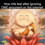 same people that argue with a random kid for 7 hours | How mfs feel after ignoring ONE argument on the internet: | image tagged in gifs,memes,funny,fun | made w/ Imgflip video-to-gif maker