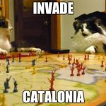 Imperialism Cats | INVADE CATALONIA | image tagged in imperialism cats | made w/ Imgflip meme maker