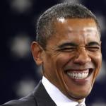 obama Laughing riendo