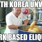 Kim Jong-un eLiquid Fort Myers Vapor eCig | NORTH KOREA UNVEILS PORK BASED ELIQUID | image tagged in kim jong-un eliquid fort myers vapor ecig | made w/ Imgflip meme maker