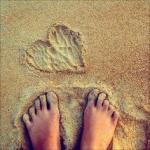 feet sand
