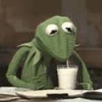 kermit drinking milk meme