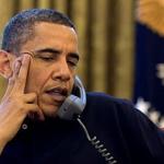 Obama On Phone