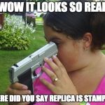 dummy | WOW IT LOOKS SO REAL WHERE DID YOU SAY REPLICA IS STAMPED? | image tagged in dummy | made w/ Imgflip meme maker