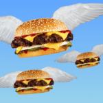flying burger meme