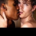Interacial Gay Kiss Blank