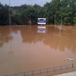 Flooded Football Field