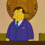Upset Mayor Quimby