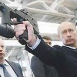 Putin with a gun meme