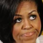 michelle obama looking up 