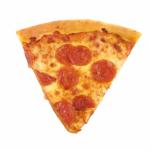 Mildly arousing pizza slice