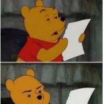 pooh read meme