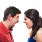 ANGRY FIGHTING MARRIED COUPLE HUSBAND & WIFE