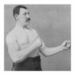 overly manly man meme
