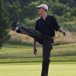 obama golfing punt