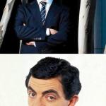 Village Idiot and Mr Bean meme