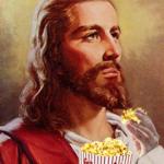 Jesus Eating Popcorn