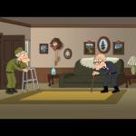 Family Guy Elderly Battle (American VS Nazi)