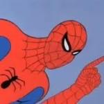 Spider-Man raising finger