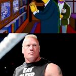 Burns and Brock Lesnar