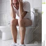 angry man on toilet