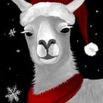 llama Christmas 