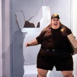 fat delivery man