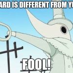 Excalibur | VANGUARD IS DIFFERENT FROM YUGHIO? FOOL! | image tagged in excalibur | made w/ Imgflip meme maker